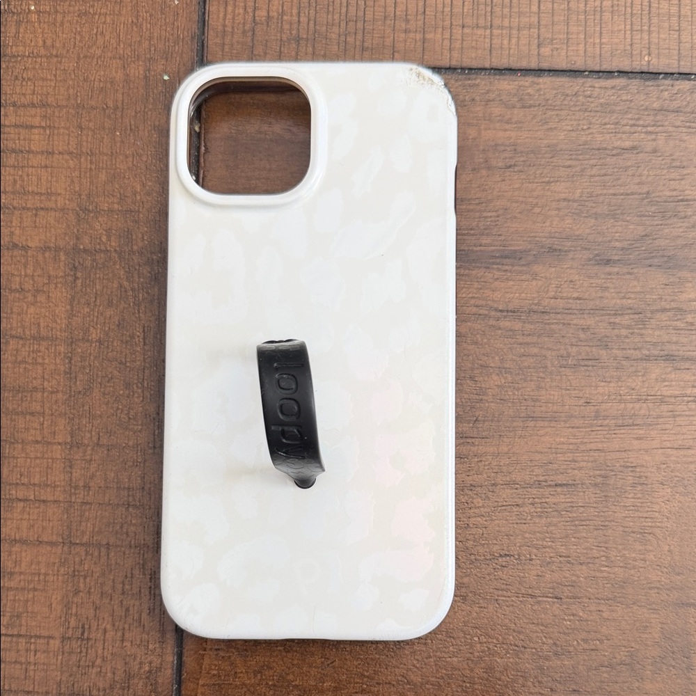 White Loopy Phone Case IPhone 15